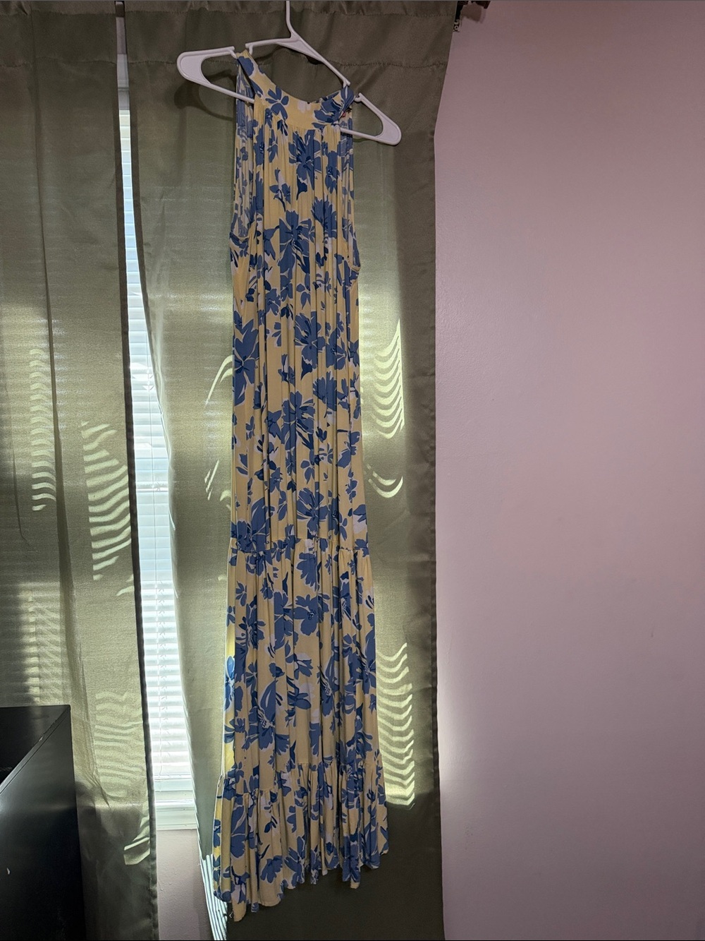 Vince Camuto Yellow and Blue Floral Dress